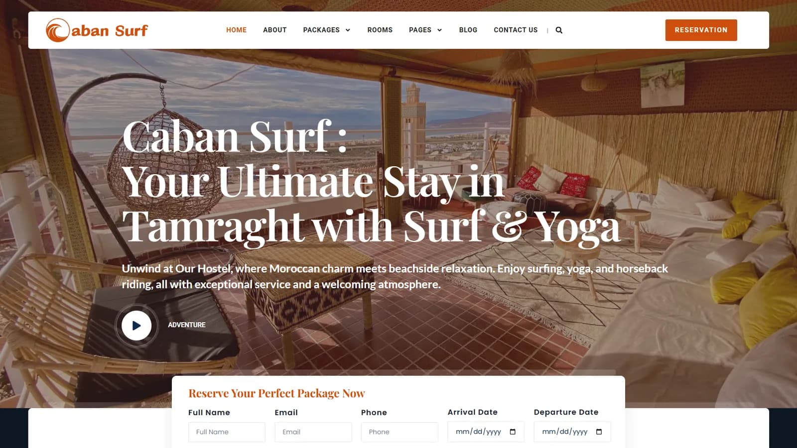 Caban Surf — website built by Bameur Agency