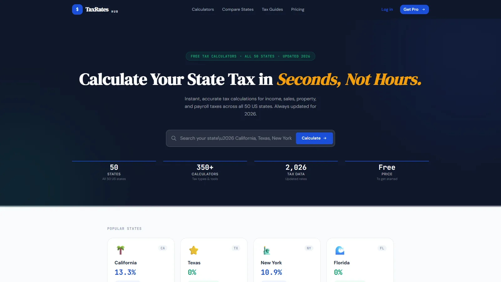 TaxRates Hub — SEO project by Bameur Agency